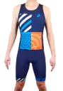 Apex Tri Suit Combinaison Triathlon Sans Manches Zip Arrière