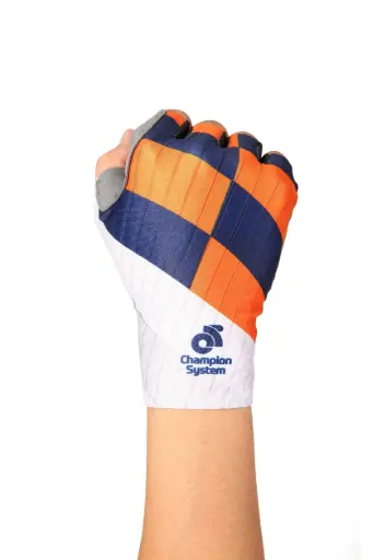 Race Gloves Gants Aéro Cyclisme Route Blanc Orange Bleu Taille Unique (Medium Compressif Extensible)